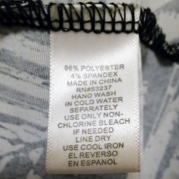 Mlle Gabrielle Plus Size Tropical Print High Neck Jewel Sheath Maxi Dress 2X - Picture 11 of 11